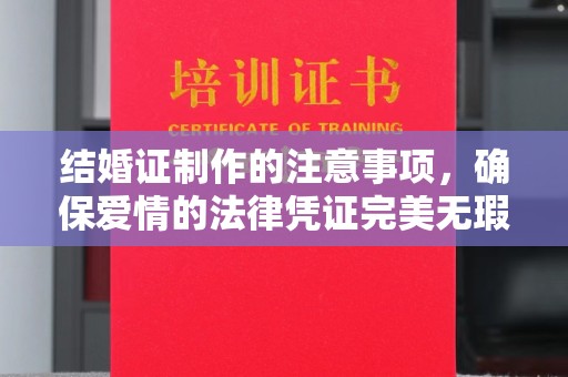 广灵结婚证制作的注意事项，确保爱情的法律凭证完美无瑕